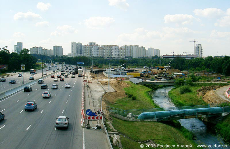 Строительство развязки Путилковского шоссе и МКАД