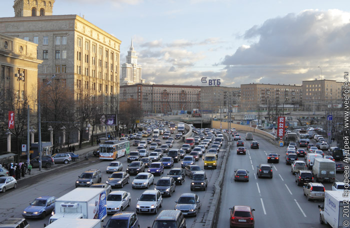 Пробка на Ленинградском шоссе